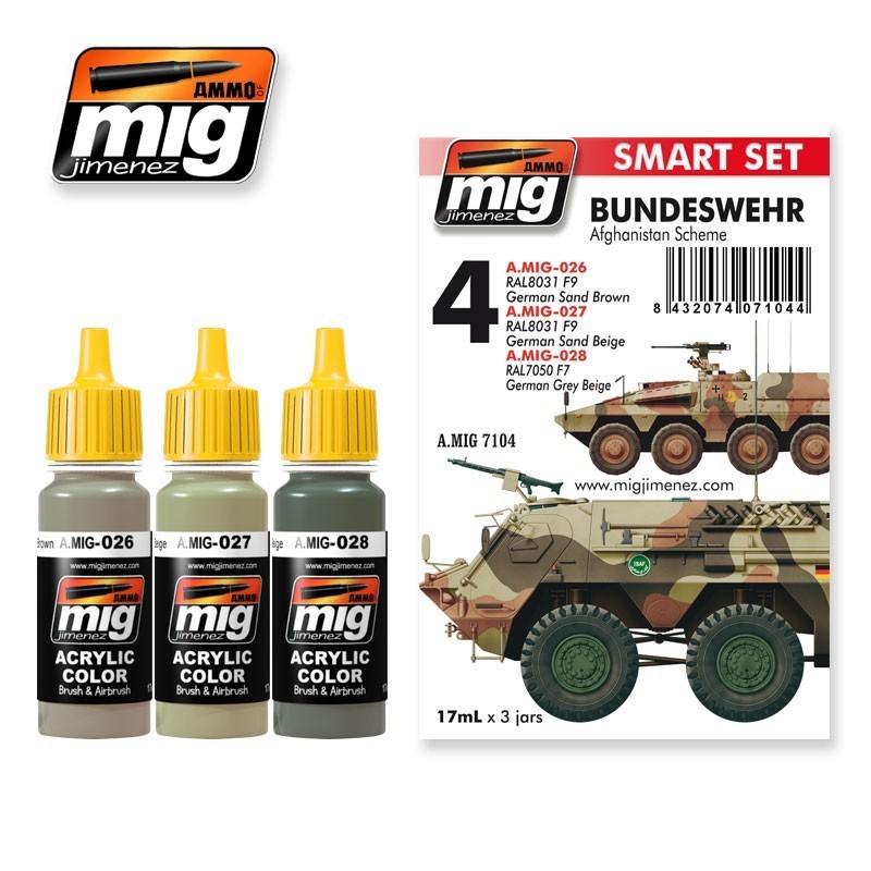 BUNDESWEHR AFGHANISTAN SCHEME   - SMART ACRYLIC SET