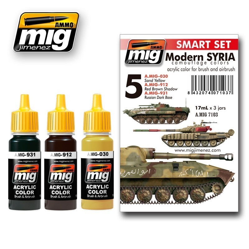 MODERN SYRIAN CAMOUFLAGE   - SMART ACRYLIC SET