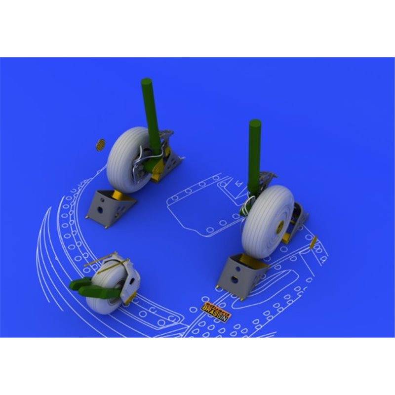 1/48 Su-27 wheels for Academy