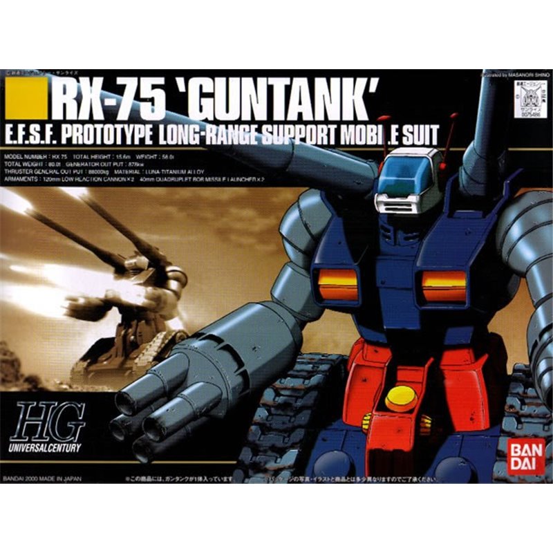 Bandai 1/144 HGUC Guntank Gundam model kit