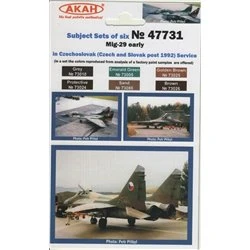 Set de Pinturas Aviones  Checos MiG-29 (early)