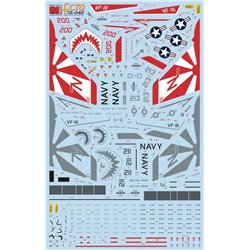 1/72 Decals Grumman F-14A Tomcat Part 2 VF-111 Sundowners