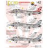 1/72 Decals Grumman F-14A Tomcat Part 2 VF-111 Sundowners