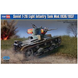 Maqueta de tanque soviético T-26 Mod. 1936/37 de HobbyBoss en escala 1/35