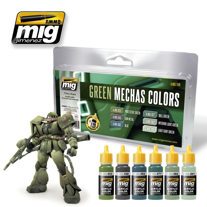 COLORES VERDES PARA MECHAS