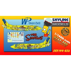 1/144 Boeing 737-300 Western Pacific The Simpsons 