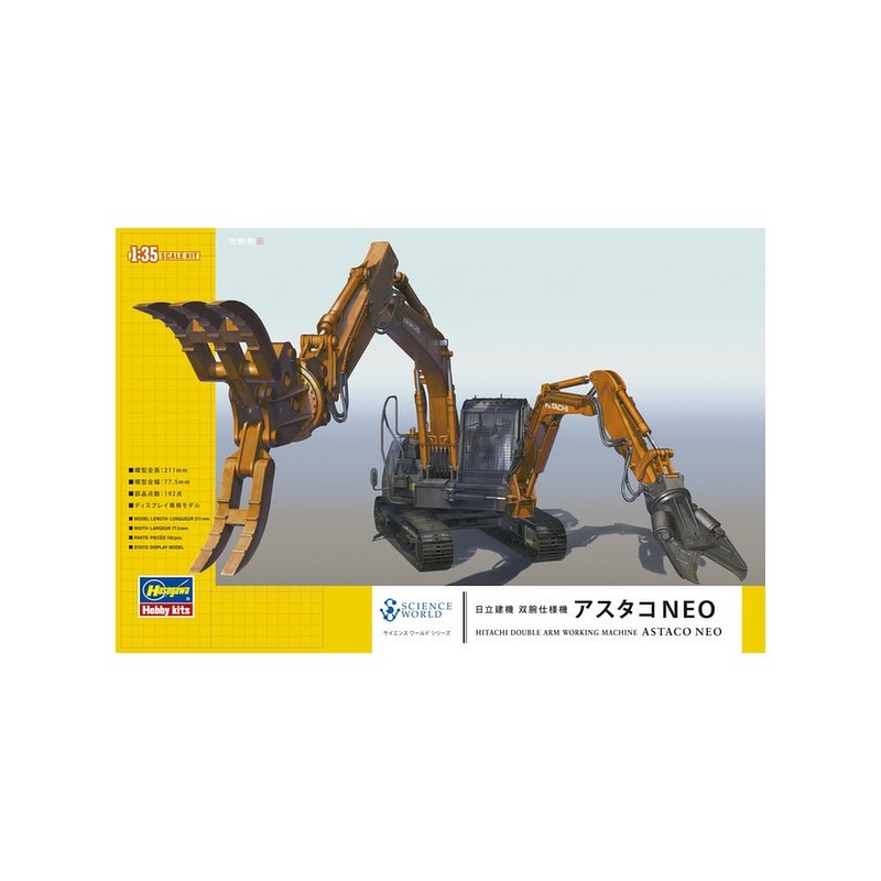 1/35 Hitachi Construction Machinery Astaco NEO Double Arm Working Machine