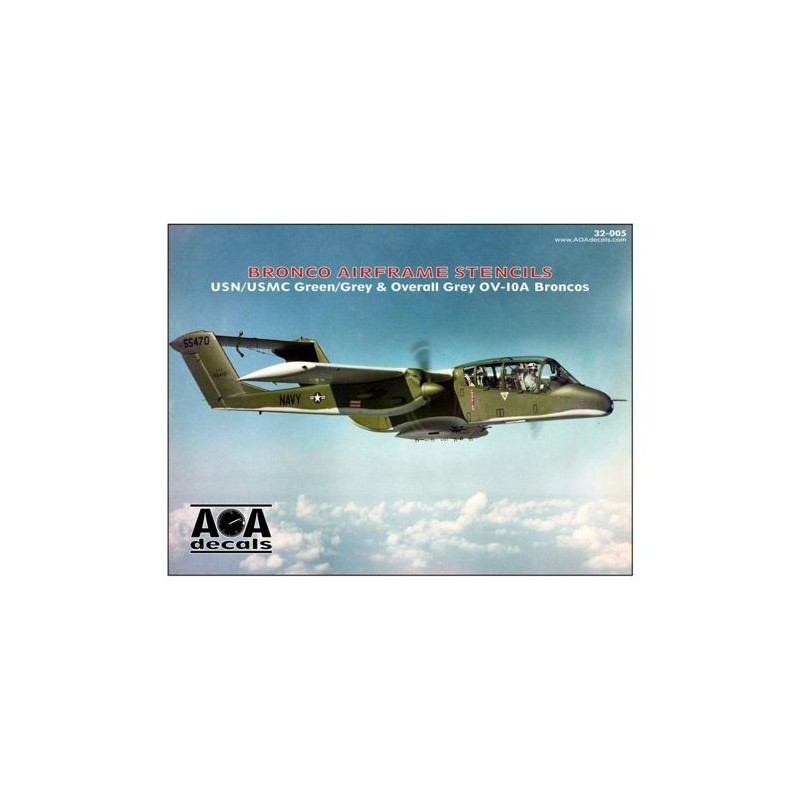 1/32  North-American/Rockwell OV-10A Bronco Airframe Stencils