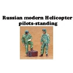 1/35 2 x Modern Russian (Post WWII) Helicopter pilots standing