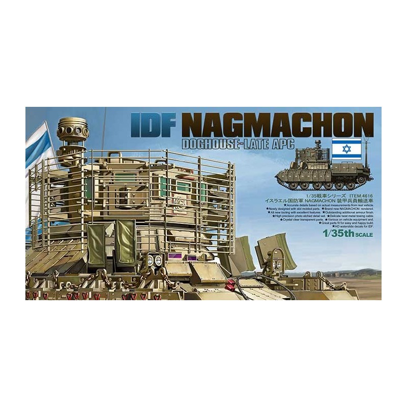 Maqueta del vehículo militar IDF Nagmachon Doghouse-Late APG en 1/35 de Tiger Model