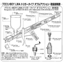 Procon Boy LWA Trigger Type 0.5mm Nozzle