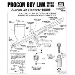 Aerógrafo Procon Boy LWA Double Action Airbrush (0.5mm)