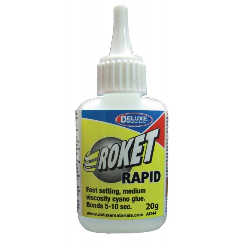 Roket Rapid  Cyano Viscosidad Liquida 5 a 10 gegundos (20 grms)