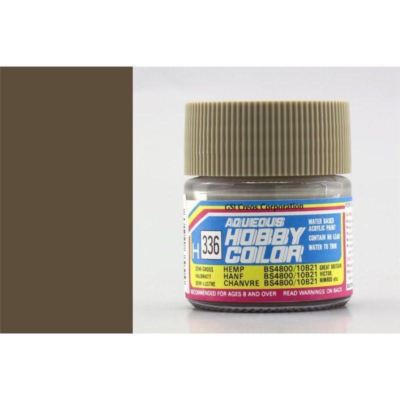 H336 Hemp BS4800/10B21 (10ml) Mr Hobby Aqueous Hobby Colour 