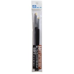 Mr. Weathering Brush Set SOFT (Large & Small)