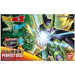 Maqueta Perfect Cell - Dragon Ball Z, modelo articulado Figure-rise Standard de Bandai con accesorios y efectos de energía.