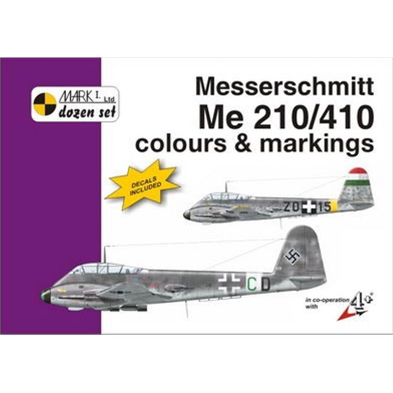 Messerschmitt Me-210/Messerschmitt Me-410B-2/U4 colours and markings 1:48 decal