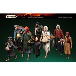 Russian Refugees Big Set  1941-45 (10 figures)