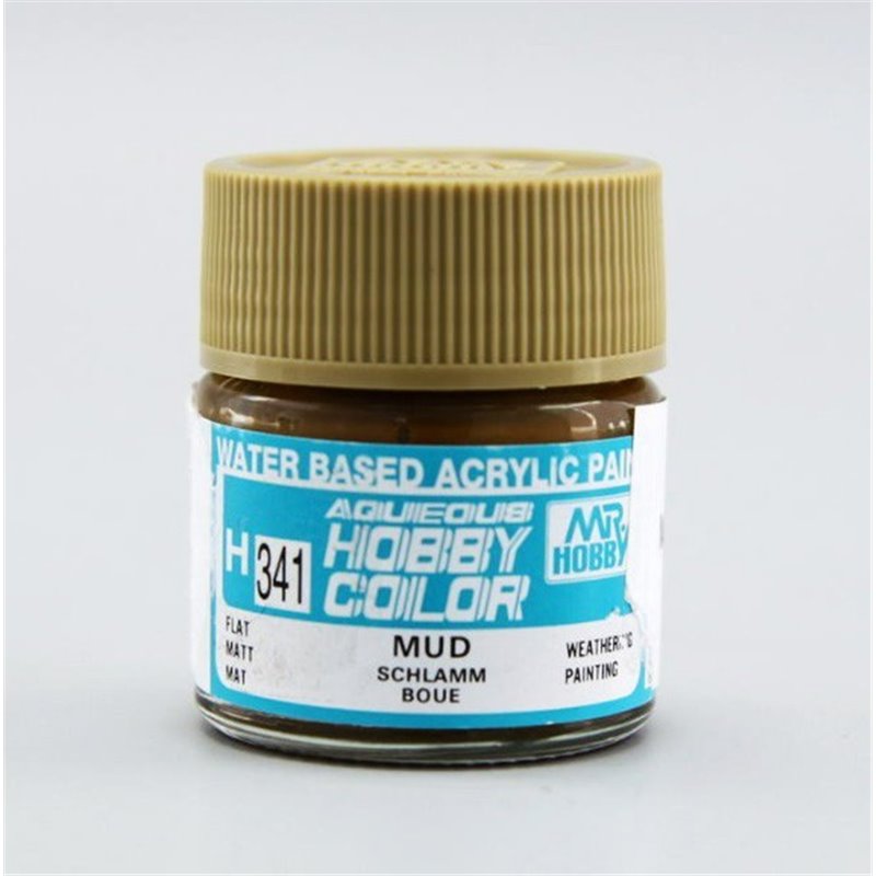 H341 Mud (10ml) Mr Hobby Aqueous Hobby Colour 