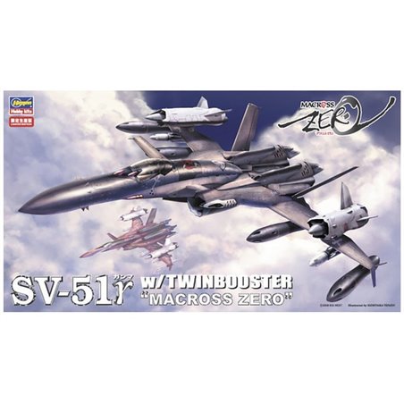 Maqueta 1/72 SV-51 Gamma con Twin Booster de Hasegawa - Modelismo de ciencia ficción