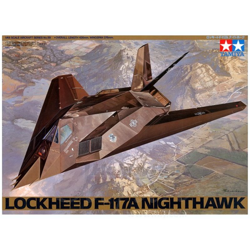 在庫一掃 TAMIYA ロッキード F-117A ナイトホーク 1 48 NO.59