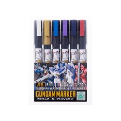 Gundam Marker Advanced Set  (6pcs)