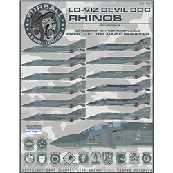 1/48 decals “Lo-Viz Devil Dog Rhinos"