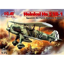 1/72 Heinkel He 51B-1 Spanish Air Force Fighter-Biplane