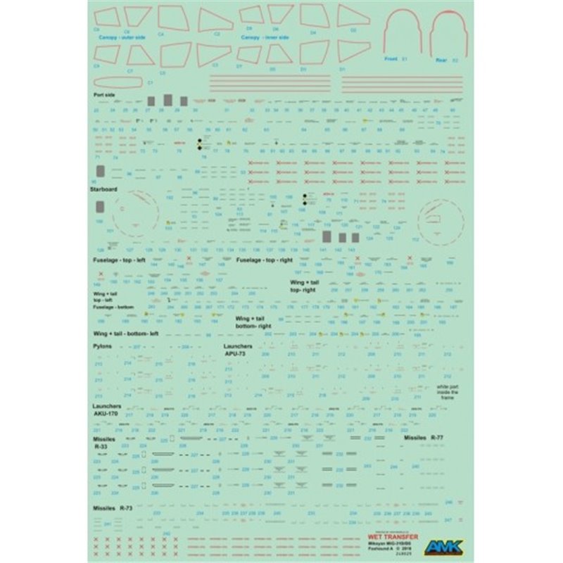 1/48 Mikoyan MiG-31B/MiG-23BS Wet Transfer stencils