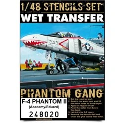 1/48 McDonnell F-4 Phantom stencils  Wet Transfer 