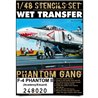 1/48 McDonnell F-4 Phantom stencils  Wet Transfer 