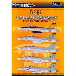 1/48 decals F/a -18 f Hornet  VFA-32 Swordmen