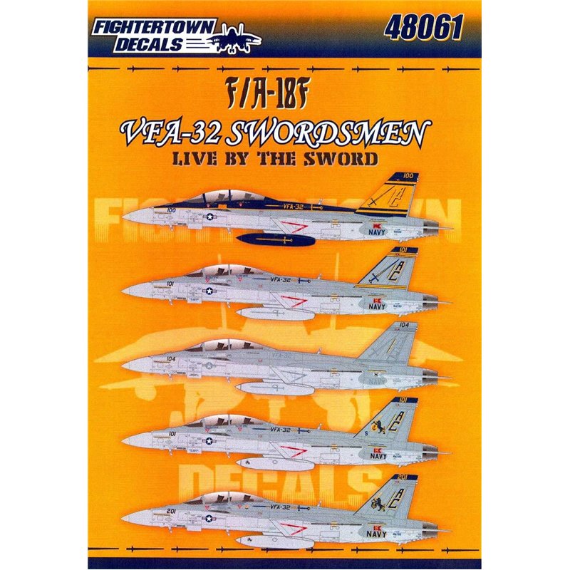 1/48 decals F/a -18 f Hornet  VFA-32 Swordmen