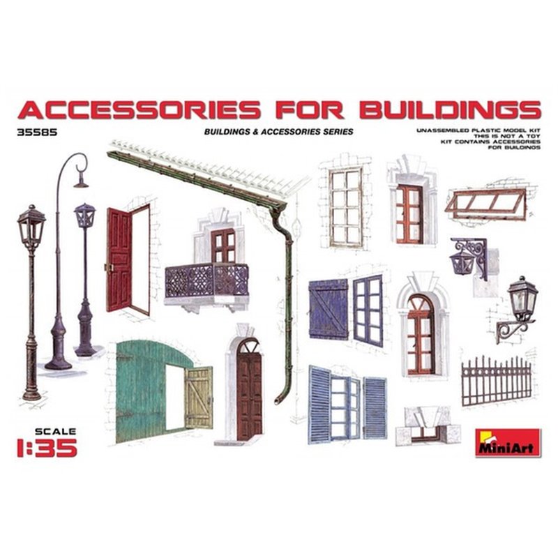 Maqueta Miniart 1/35 Accessories for Buildings