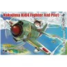 Maqueta de avion Tiger Model Cute Fighter Series: Nakajima Ki-84 Hayate w/Cat Pilot Figure