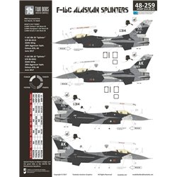 1/48 Decals Lockheed-Martin F-16C Alaskan Splinters