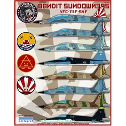 Calcas 1/48 “VFC-111 Sundowner Bandits" has options for (7) Northrop F-5Ns and one F-5F adversaries