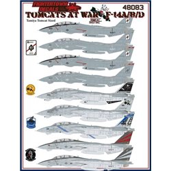 1/48 decals  Grumman F-14A/F-14B/F-14D Tomcats at War Part 1