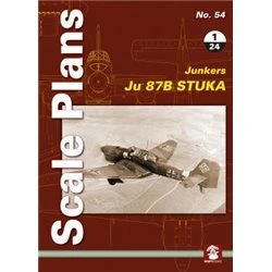 54- Scale Plans No.54 Junkers Ju 87 B Stuka in 1/24