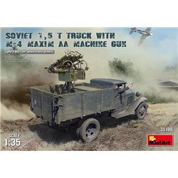 SOVIET 1,5 t. TRUCK w/ M-4 Maxim AA Machine Gun