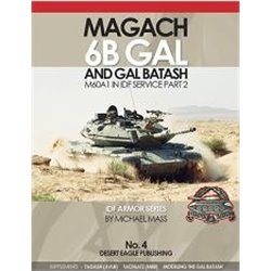 Portada del libro "Magach 6B Gal and Gal Batash in IDF Service Part 2" de Desert Eagle Publishing