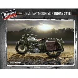 Maqueta 1/35 US Military Motorcycle Indian 741B con accesorios - Thunder Models