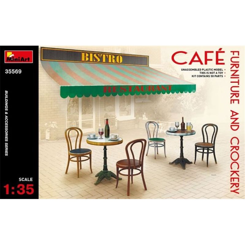 1/35 Cafe Furniture and Crockery