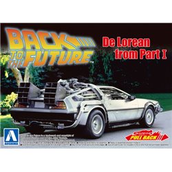 Maqueta 1/43 DeLorean Back to the Future con acción Pull-Back