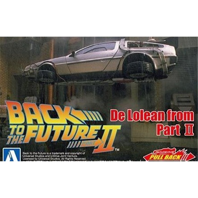 Maqueta DeLorean 1/43 Back to the Future II con mecanismo Pull-Back