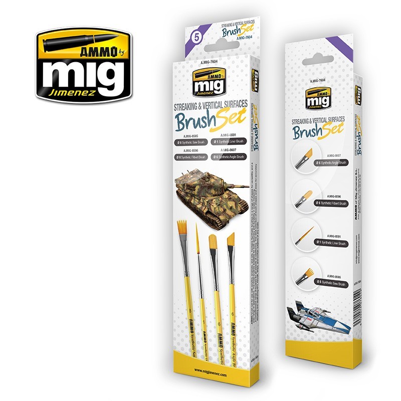 STREAKING AND VERTICAL SURFACES BRUSH SET