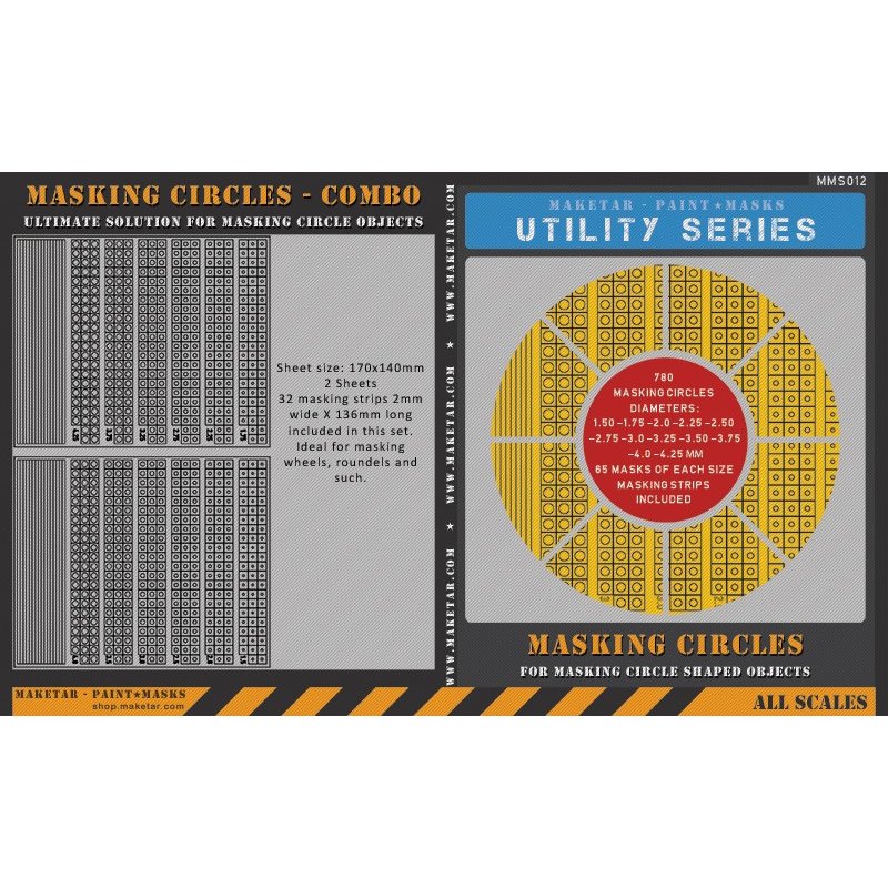 780 Masking Circles  KIT MASKING KABUKI TAPE