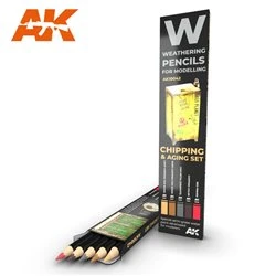 Set de lápices CHIPPING & Aging set Ak Interactive