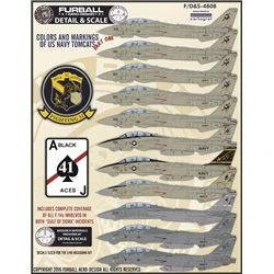 Calcas 1/48 F-14A  'USN Tomcats Colors & Markings Part I'