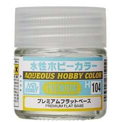 H104 AQUEOUS HOBBY COLOR PREMIUM CLEAR (FLAT BASE)